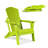 Anbut High - Density Polyethylene (HDPE) Folding Adirondack Chair-360699125