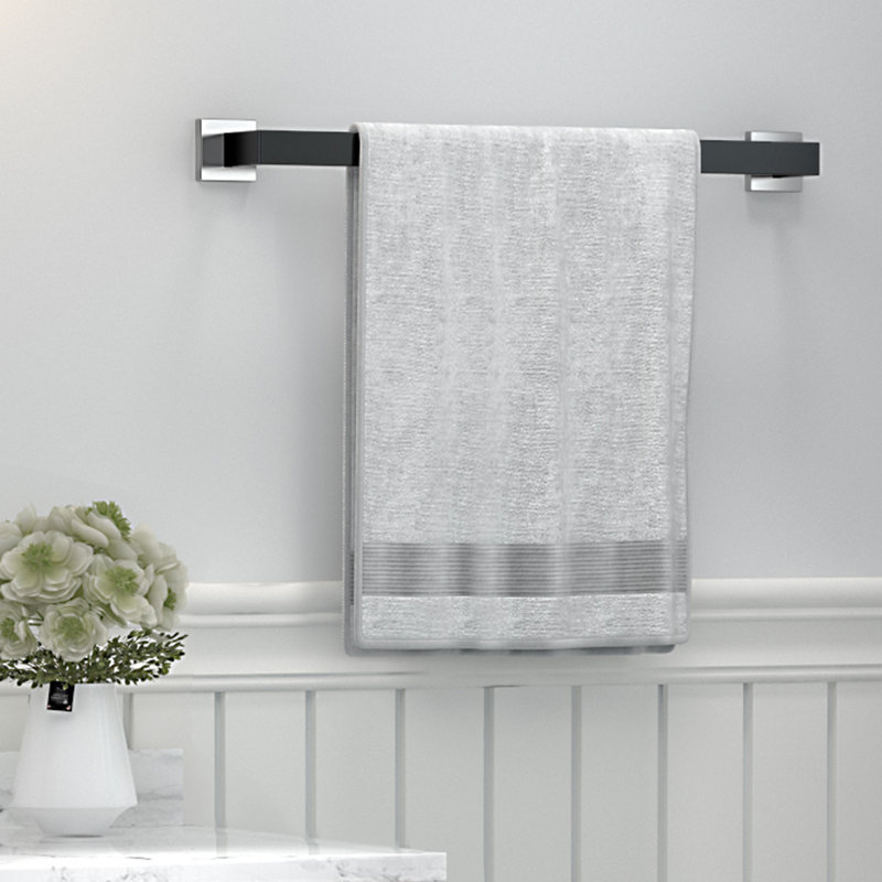 5 - Piece Bathroom Hardware Set, Black/Chrome