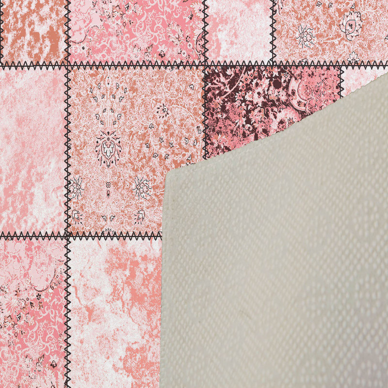 Stylish Woven Carpet, 5.6 x 7.5 Feet, 100% Polyester, 0.3 in Pile Height | Antibacterial, Non-Slip PVC Felt Dot Underside, Machine Washable | 3D Digital Printing, Durable & Easy to Maintain - Perfect for Any Room