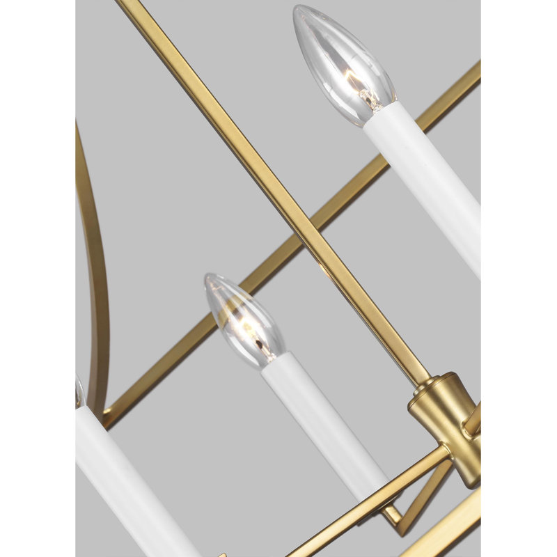 Southold 4 - Light Chandelier, Burnished Brass, 27.62" H x 18" W x 18" D