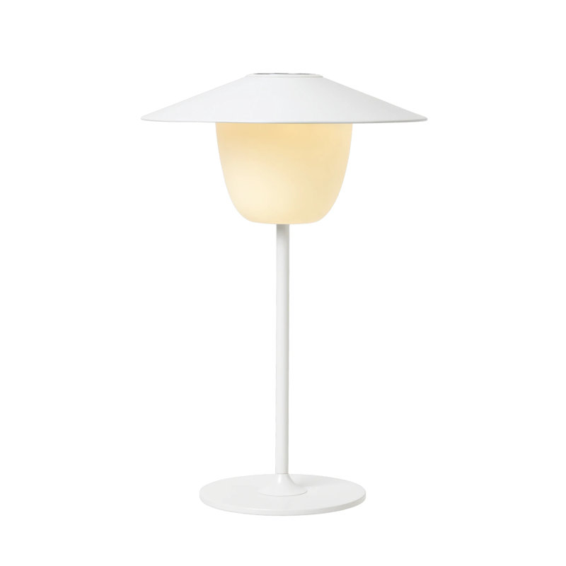 Ani 13" Metal Novelty Table Lamp, White