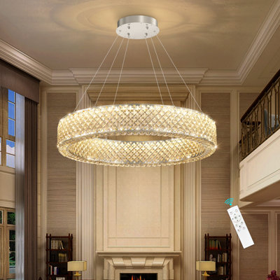 Modern Ring Crystal Dimmable Led Chandelier