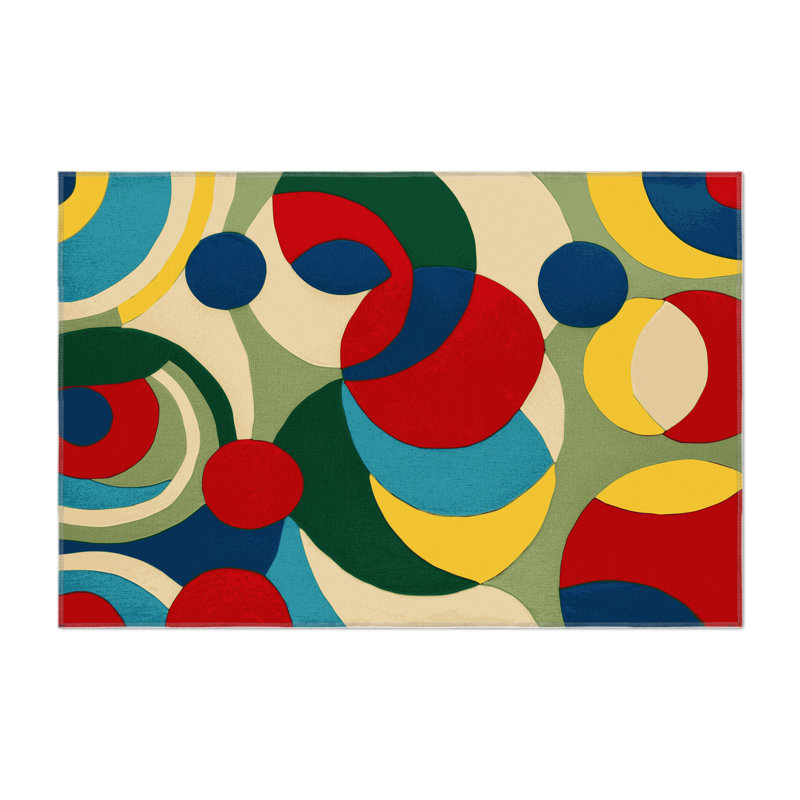 Vivid Wiggle Indoor And Outdoor Area Rug, Rectangle 9' x 12'