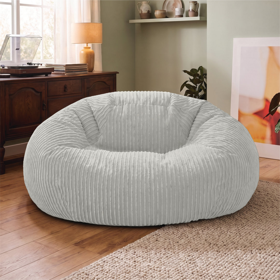 B&Q - Rucomfy Jumbo Cord GoliathGiant Indoor Bean Bag Chair For Adults - Image 2
