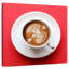 Café Yarlin sur fond rouge-109204234