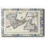 Carte du Canada bordée - Toile tendue avec châssis-1915085549