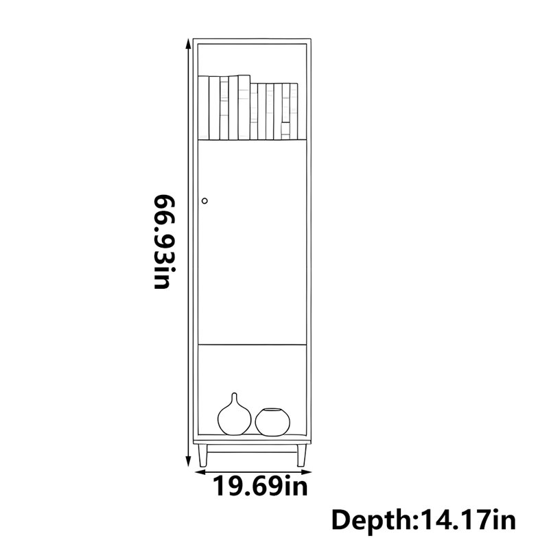 Simple home bookcase