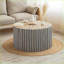 Table basse moderne en bois naturel pour le salon, centre de table fonctionnel durable