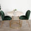Jacques Pedestal Pristine Engineered Marble Dining Table-927559121