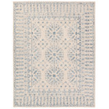 Bungalow Rose Andjela Handmade Medallion Ivory/Blue Area Rug
