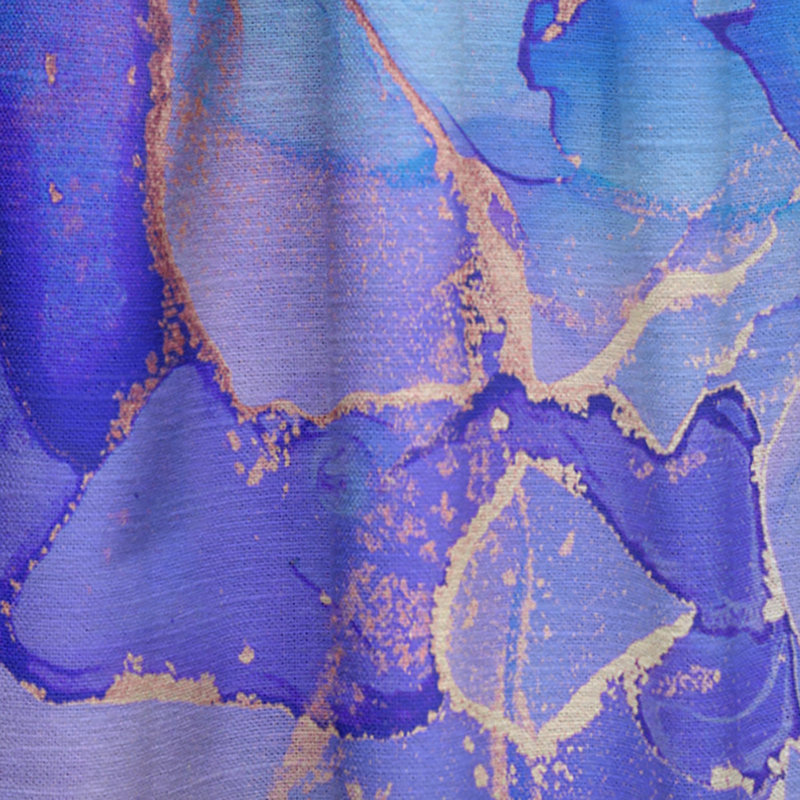 Mauve et mauve liquide fuchsia Art VIII - Rideau abstrait - Velours obscurcissant - 1 panneau