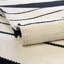 Tapis noir / blanc en coton tissé à la main Chindi-1802040710