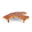 Table basse en bois massif à 3 pieds