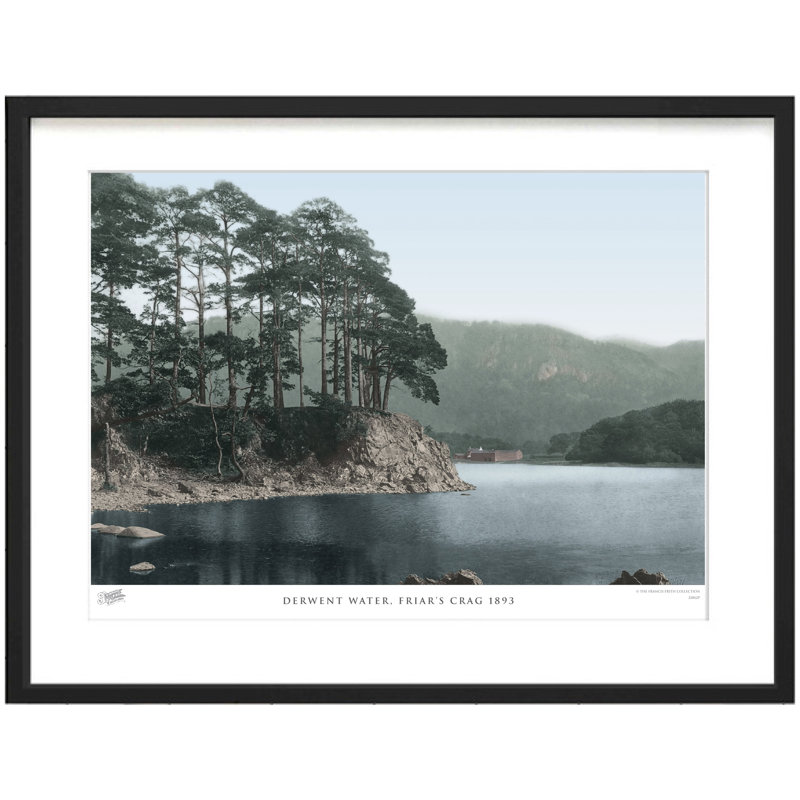 Derwent Water, Friar's Crag 1893 by Francis Frith - Single Picture Frame Print, 28cm H x 36cm W x 2.3cm D