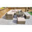 Adalie 6 - Person Wicker Patio Dining Set with Square Table , Cushions Included-24131455