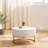 Modern Round Coffee Table with Drawers, Marble Table with Storage, Coffee Table