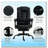 High Back Massage Executive Office Chair With Lumbar Support And Footrest-1251294051