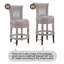 Tabourets de bar rembourrés Elveria avec structure en bois et garniture cloutée-106913300-106913305-106913306