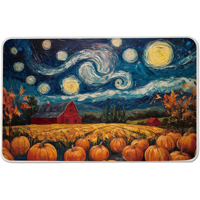 Autumn Harvest Welcome Doormat – Indoor/Outdoor Non-Slip Floor Mat, 17x27 In.