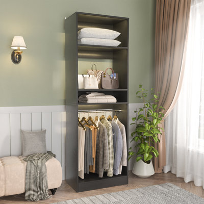 Closet System with 2 Hanging Rods