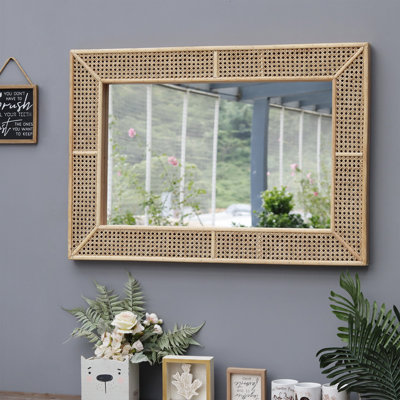 Bannoncourt Rattan Rectangle Mirror