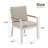 4 Pcs Outdoor Aluminum Patio Dining Chairs With Cushions-1238849876-1238849877
