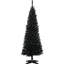 Arbre de Noël mince avec support en plastique, arbre de Noël 5 pi avec installation facile