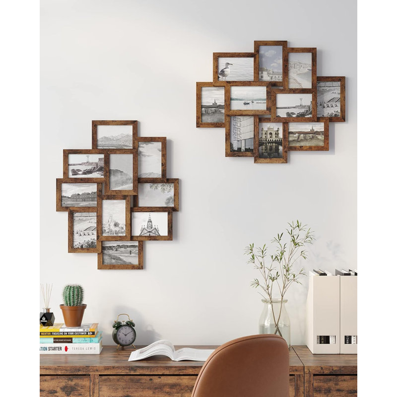60x49.3x3.6cm Picture Frame - Set of 9, Brown