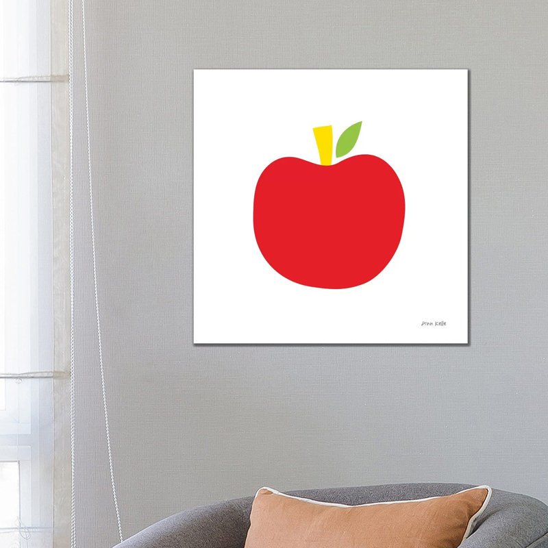 Red Apple by Ann Kelle - Wrapped Canvas Gallery-Wrapped Canvas Giclée, 66.04cm H x 66.04cm W