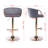 Therman Swivel Upholstered Adjustable Height Counter Stool with Metal Frame-446762881