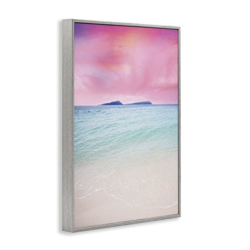 «Pink Sky Shoreline», estampe numérique par Nataly White, Estampe numérique Farmhouse, H 18 po x l 12 po