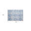Tapis extérieur géométrique lavable antidérapant bleu 2 pi x 3 pi