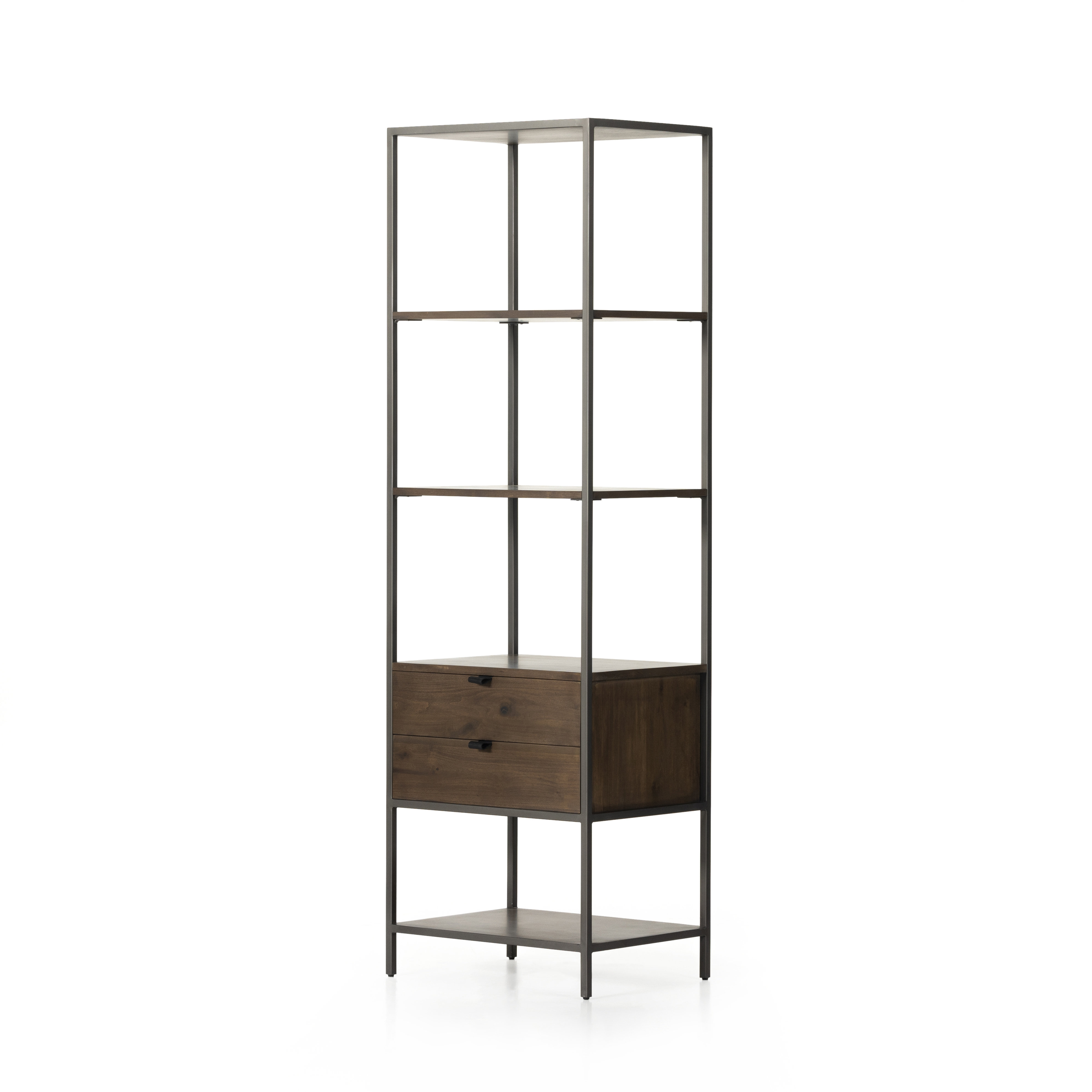 Four Hands Trey Aasmin Bookshelf - Black Wash Poplar & Reviews | Perigold