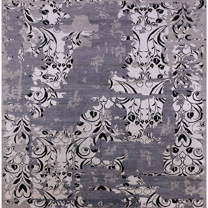 Tapis gris, Carré 8 pi