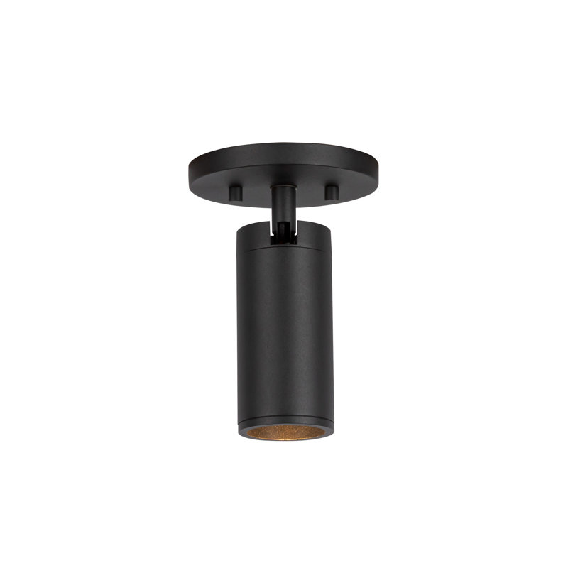 Lorna 6-in (2-in Dia.) 36 Degree Optic Black LED Adjustable Ceiling Mount, 6.13" H x 4.38" W x 4.38" D, Black, 8 W