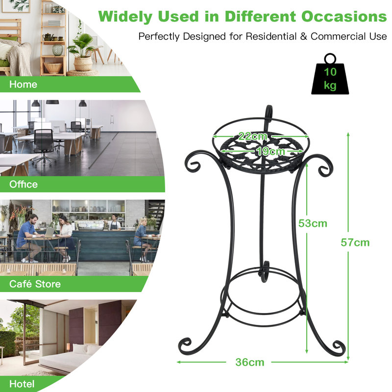 Wobna Metal Weather Resistant Plant Stand