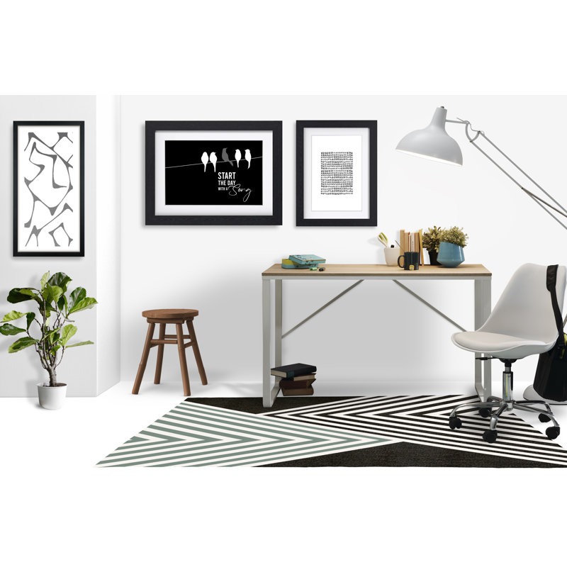 Tapis de chaise rectangulaire à poils courts Misa, L 48 po x L 72 po, Émeraude