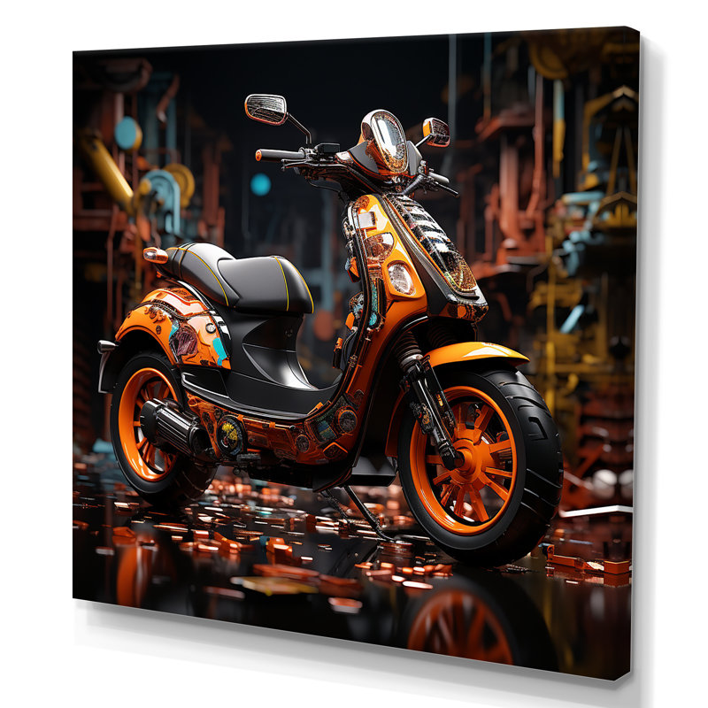 Scooter Serenity Nightly City II, Toile tendue, H 16 po x l 16 po x P 1 po