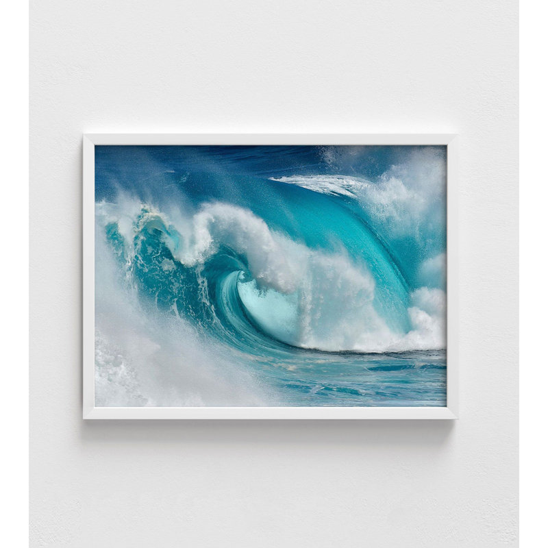 Reproduction d'art surdimensionnée, impression d'art, H 36 po x l 48 po, Cadre blanc, Blanc