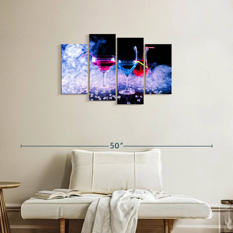 Yarlin Icy Bar Cocktails, 22" H x 36" W