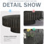 Table basse 31,4 pouces minimaliste noire pour la décoration intérieure, multi-fonctions, surface lisse, positionnement flexible, stable et fiable, assemblage facile et rapide, taille tactile confortable, convient