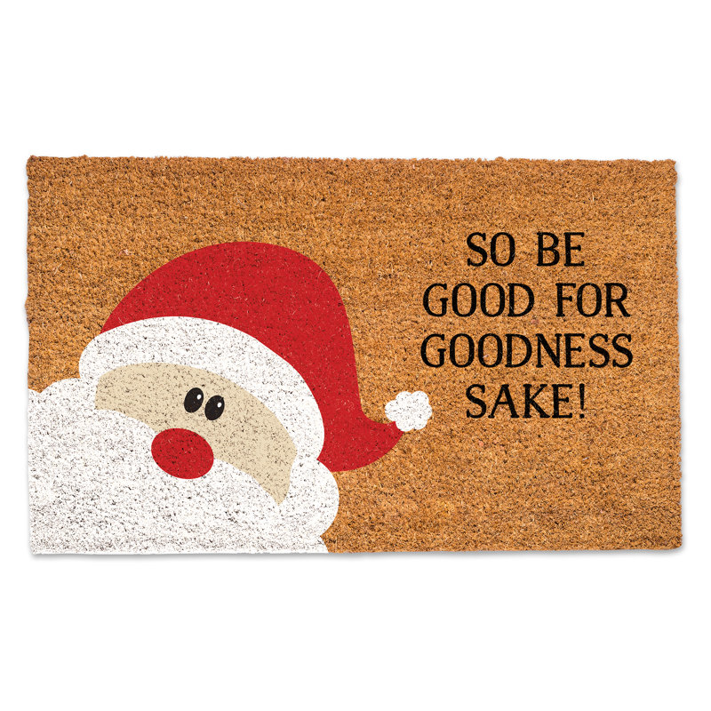 Tapis de porte d'extérieur Dynah So Be Good for Goodness Sake 30 po x 18 po