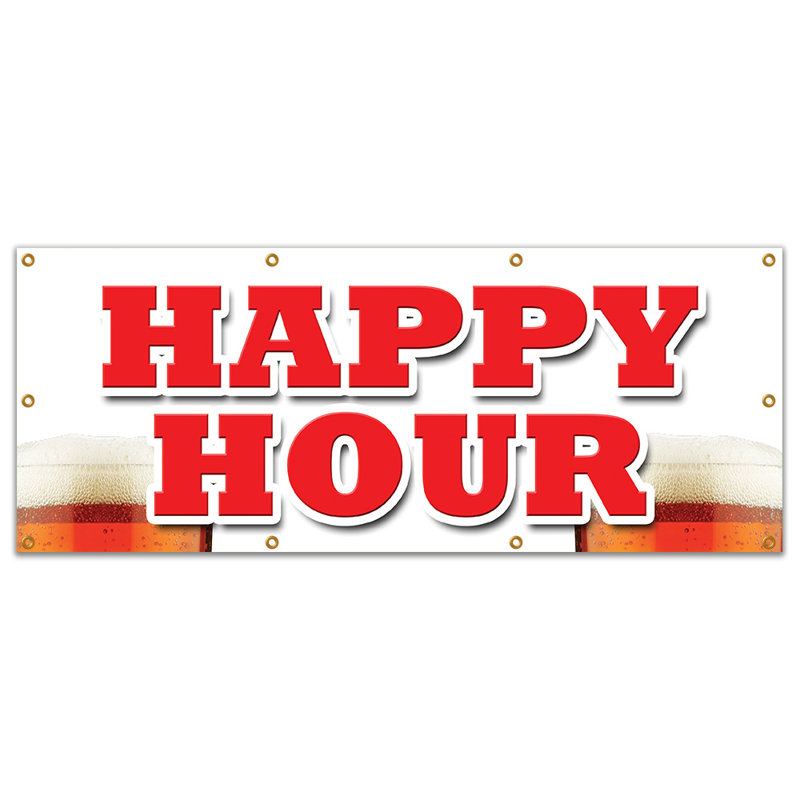 HAPPY HOUR BANNEUR «All Day 2 For 1 Two For One»