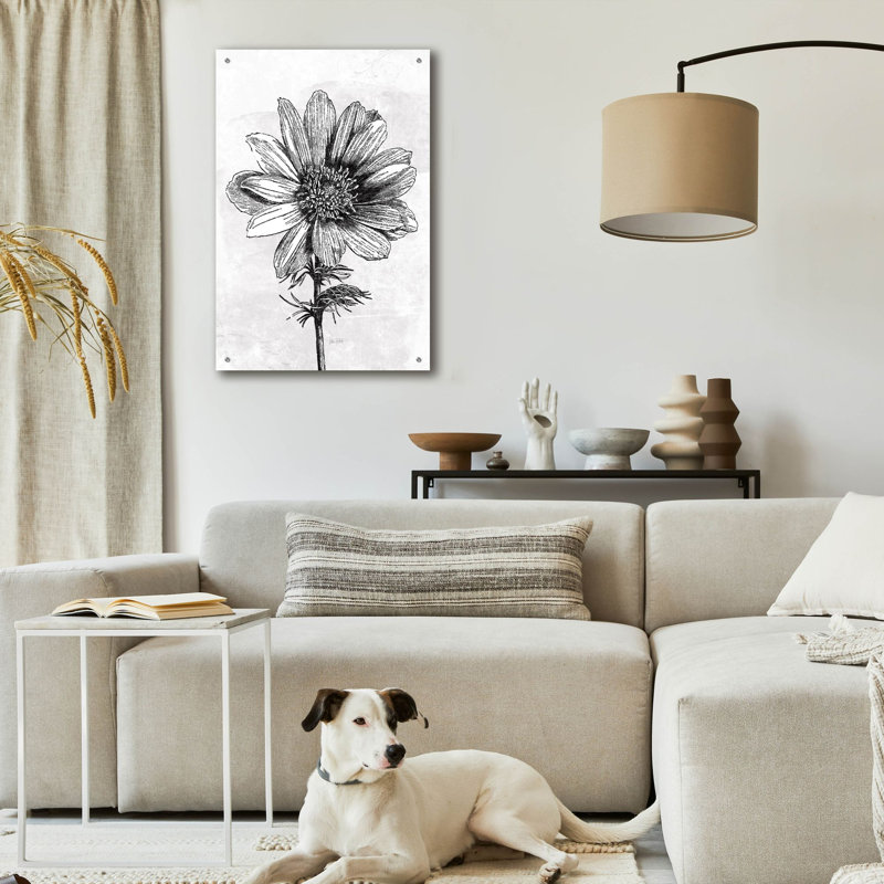 Art mural en verre Spa Botanical, H 36 po x l 24 po x P 0,2 po