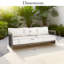 Canapé de patio en aluminium avec coussins Sereno-397912818