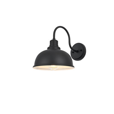 Aron Outdoor Wall sconce in Black