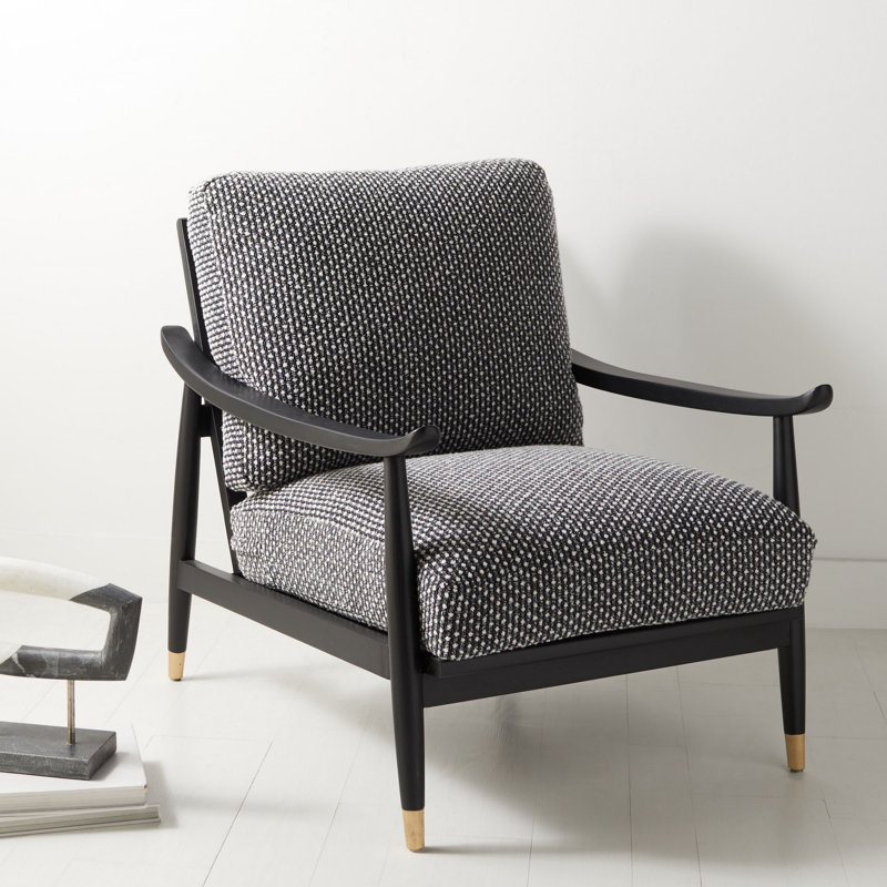 Fauteuil de 26 po de largeur, Lin noir