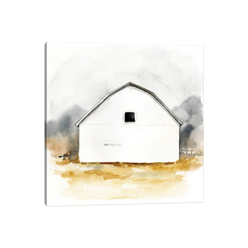 Barn WaterColour II by Victoria Barnes - Wrapped Canvas Painting, 93.98 cm H x 93.98 cm W