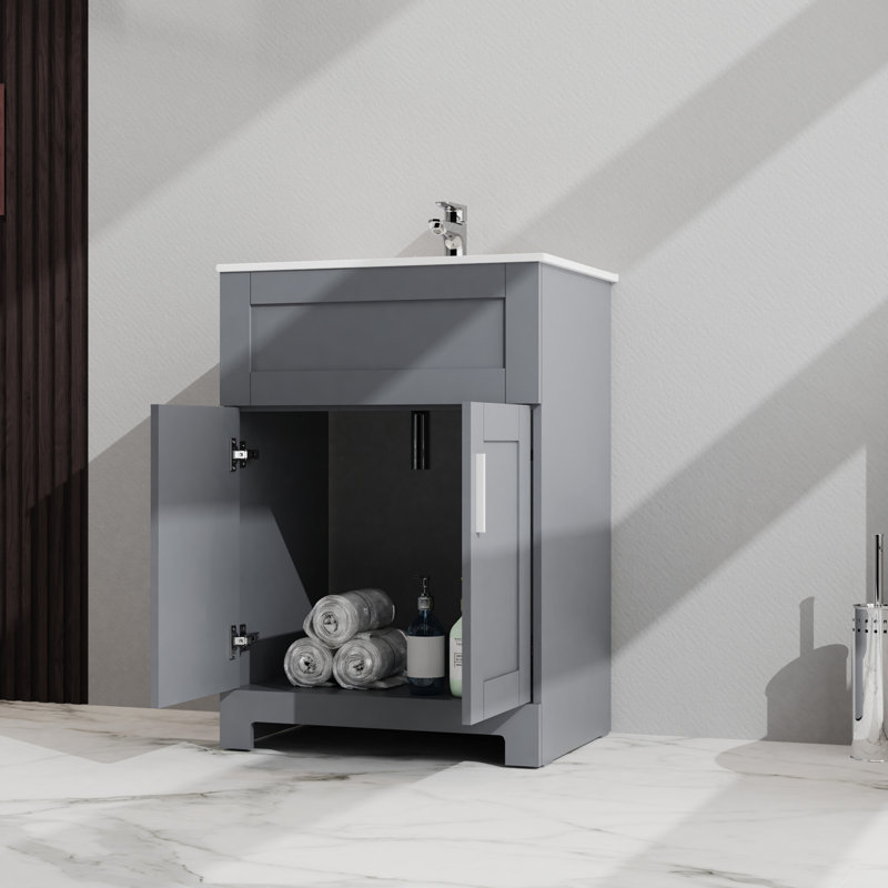 Armoire de buanderie 24 "pour lavabo de salle de bain