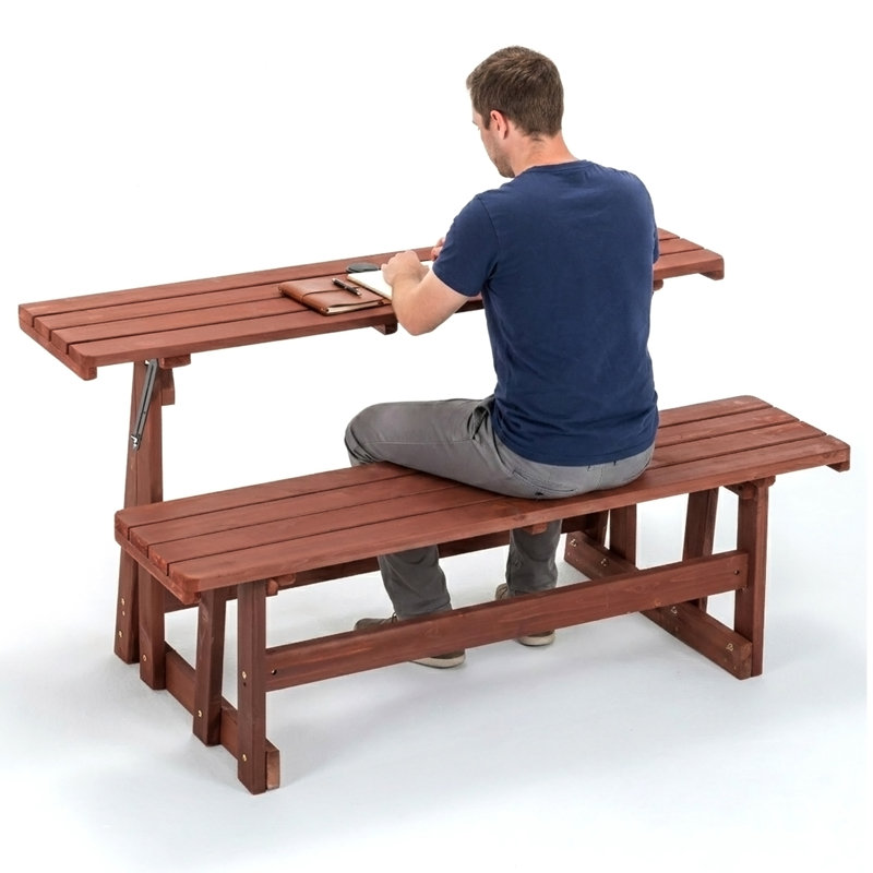 Table de pique-nique convertible 2-en-1